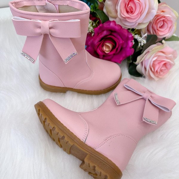 Bota Coturno Ortobaby Lorena Rosa Bebe