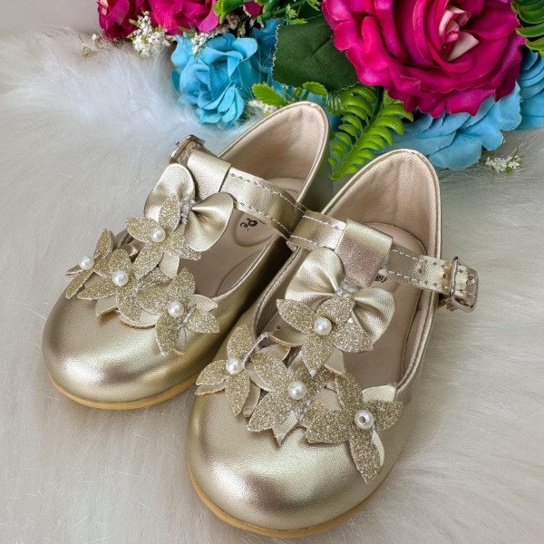 Sapatilha Doce Pe Baby Dourado