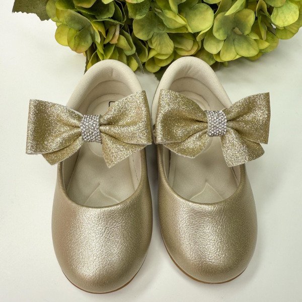 Sapatilha Flor Di Mila Penelope Dourada