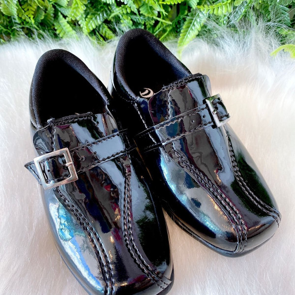 Sapato Social D Milan Preto Verniz