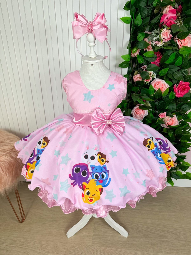 Vestido Princesa Tematico Bolofofos – Bolo Fofos