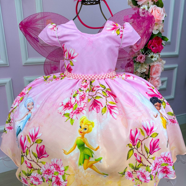 Vestido Infantil Temáticos da Gigi Fadas – Tinker Bell