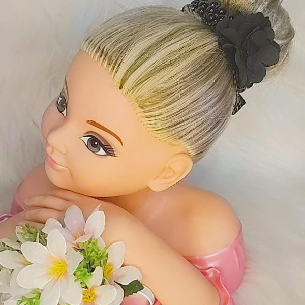 Porta Coque Belli Flor Perolas Preto