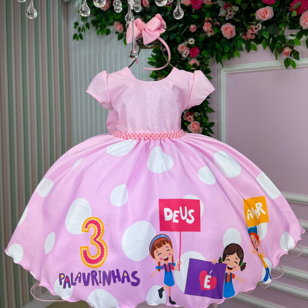 Vestido Tematicos Da Ysa 3 Palavrinhas