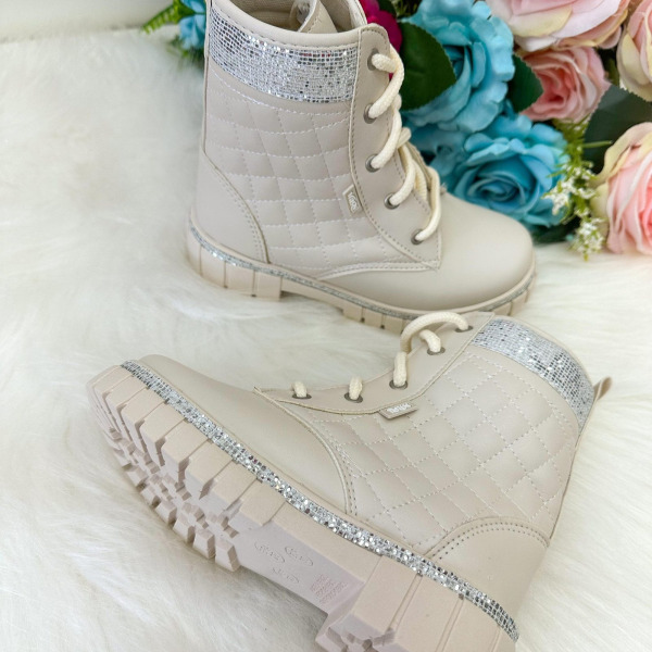 Bota/Coturno Nilqi Marilia Cano Baixo Off Brilho