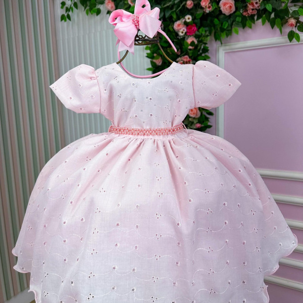 Vestido Miss Cherry Cristal Lese – Laise Rosa Bebe