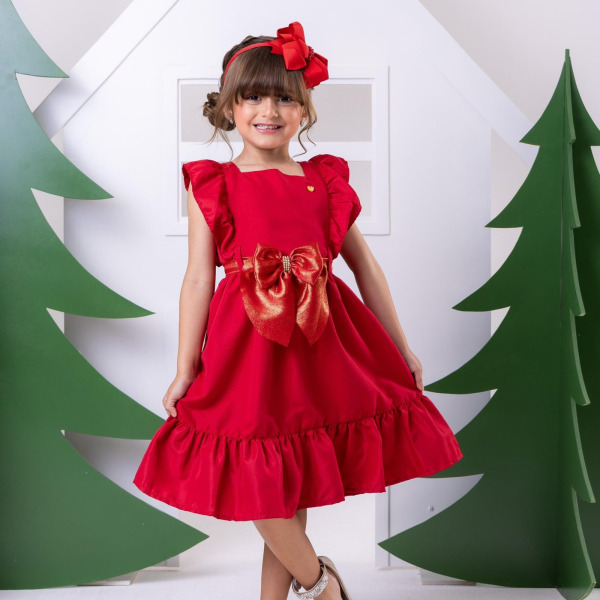 Vestido Blogueirinha Natali Vermelho – Natal