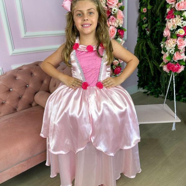 Fantasia Princesa Belli Bela Adormecida Aurora Longa