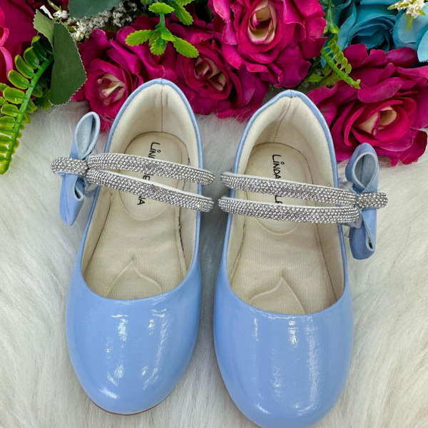 Sapatilha Flor Di MIla Maya Azul Bebe
