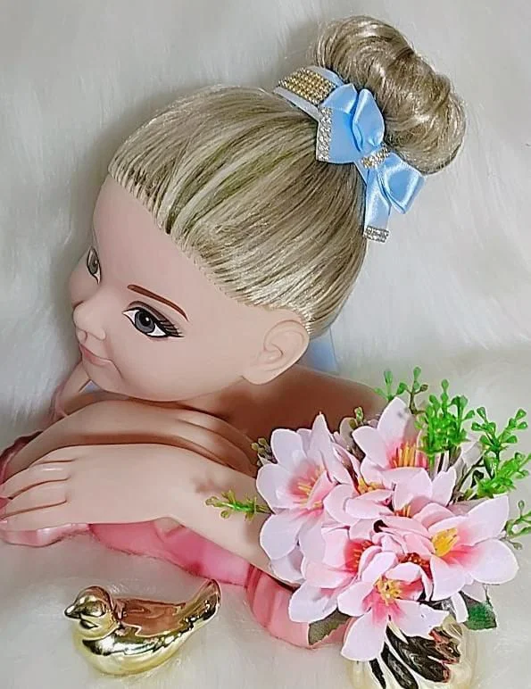 Porta Coque Belli Azul Bebe Laço Strass