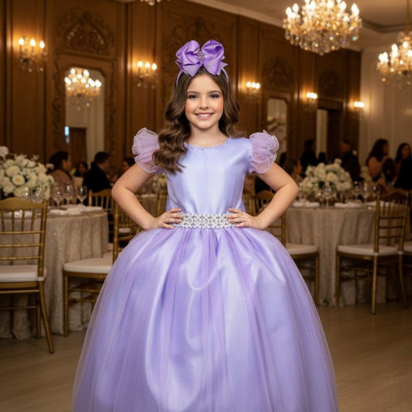 Vestido Marie Longo Amanda Lilas