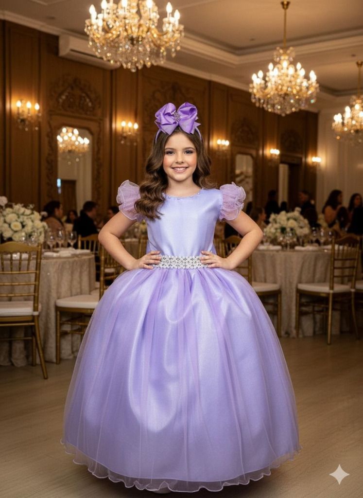 Vestido Marie Longo Amanda Lilas