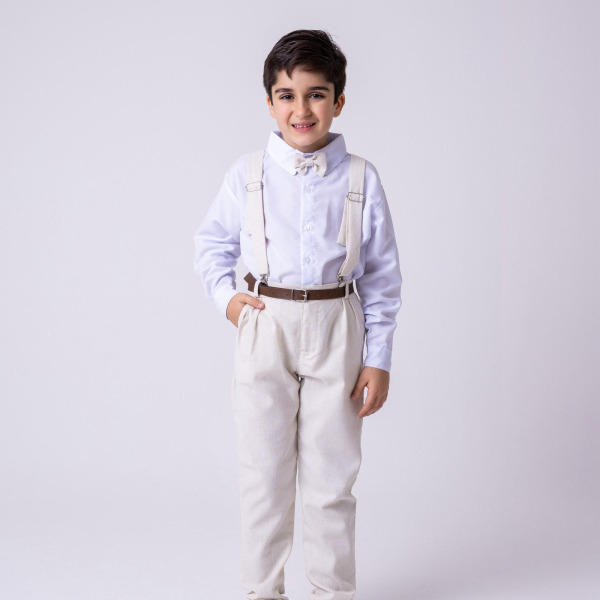 Conjunto Miss Cherry Meninos Social Linho Vitor