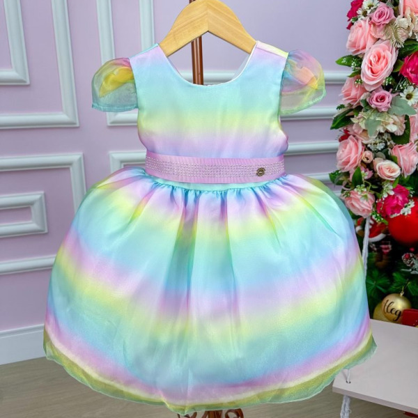 Vestido Miss Sweet Colorido – Arco Iris Candy
