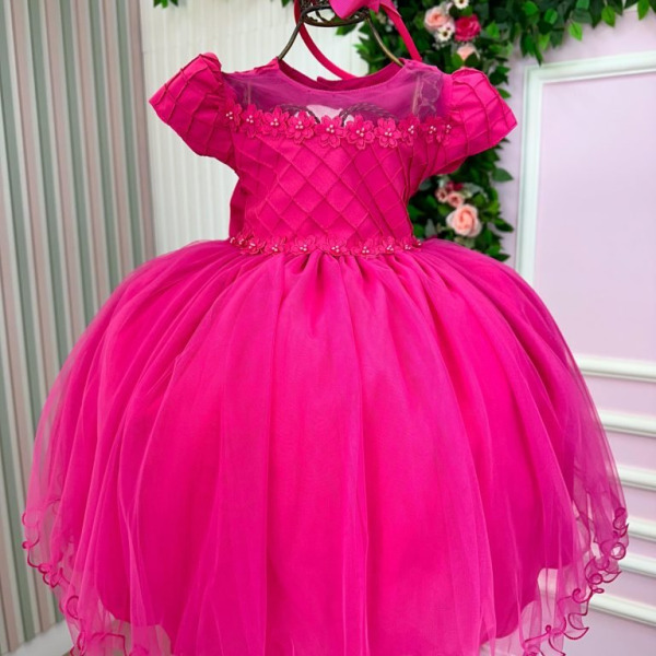 Vestido Menina Bonita Luna Pink
