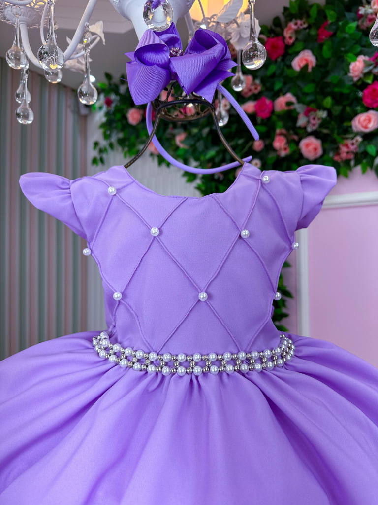 Vestido Ysa Kids Francine Lilas